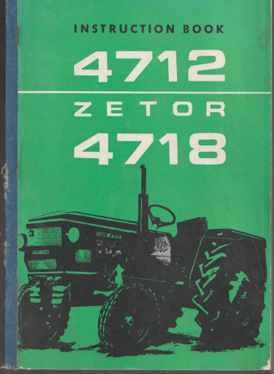 Zetor 4712-4718 Instruction Book